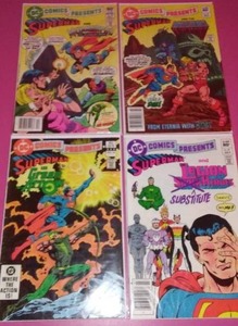 (4) Superman DC comics. Circa 1980.