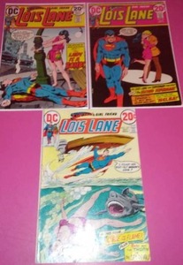 (3) Lois Lane DC comics. 1972 and 1973.