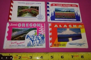 (4) postcard booklets - excellent.