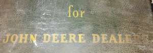 1952 John Deere Dealers Service Manual