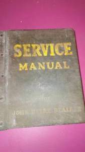 1955 John Deere Dealer Service Manual.