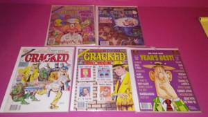 (5) Cracked Magazines 1989 and 1990.