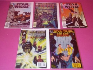 Star Wars (3)   and Star Trek (2) Comics.