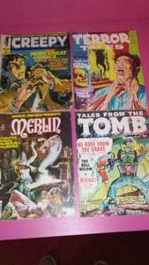 Merlin Marvel and 3 More Horror Magazines