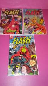 (3) Flash DC Comics. Consecutive Numbers