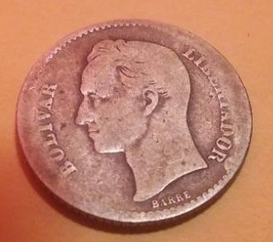 1921 Venezuela Coin, .5 gram