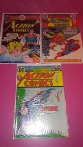 (3) Action Comics, DC, Superman.