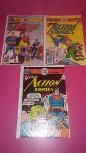 (3) Action Comics, DC Superman 457, 459, 460.