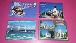 Mackinac Island Post Card Packets (new) and Cards.