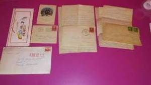 Variety of Cards and Correspondence 1912-1957. Rare Asian Card