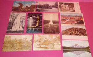 Post Cards US Variety, Statue of Liberty, 1908 Old Faithful