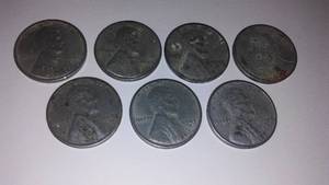 (7) 1943 Steel Pennies