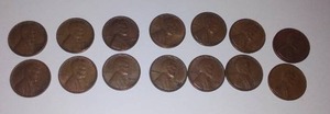 (14) 1944 Copper Pennies