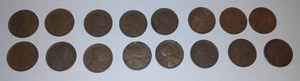 (16) 1926,27,28 and 29 Copper Pennies