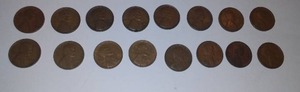 (16) 1930-1934 Copper Pennies