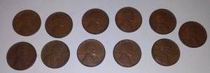 (11) 1941 Copper Pennies