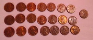 (22) 1945-1946 Copper Pennies