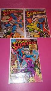 Superman DC Comics. No. 322, 323, 325.