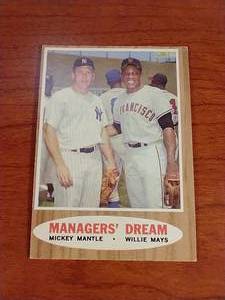 1962 Topps MaysMantle Managers Dream