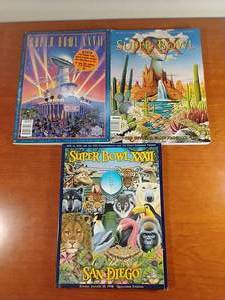 3 Official Super Bowl Programs