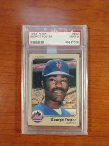 1983 Fleer George Foster - PSA9