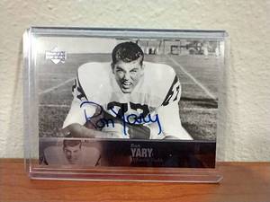 Autographed 2011 Upper Deck College Football Legends Ron Yary