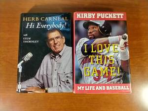 2 Books of Minnesota Twins Legends - PuckettCarneal