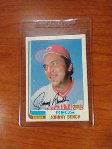 1982 Topps Johnny Bench Card