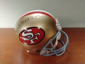 Autographed Joe Montana Full-Size 49ers Helmet - Joe Montana Authentic Hologram