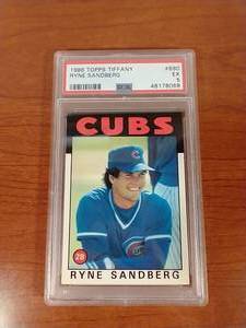 1986 Topps Tiffany Ryne Sandberg - PSA