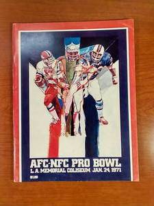 1971 NFL Pro Bowl Program