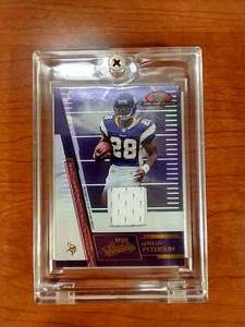 2007 Playoff Rookie Jersey Collection Adrian Peterson Card