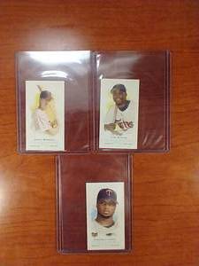 3 Topps Allen & Ginter Mini Bazooka Back Minnesota Twins Cards - #d 25