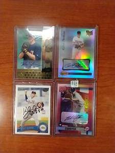 4 Autographed Minnesota Twins Cards