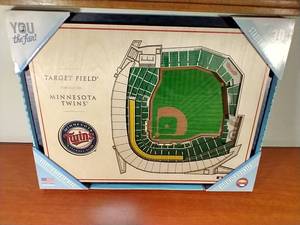 Brand New Wooden 3D Plaque of Target Field