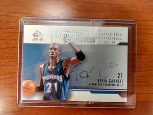 2003-04 Upper Deck SP Authentic Signatures Kevin Garnett Card