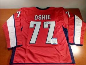 Autographed T.J. Oshie Capitals Jersey - WCOA