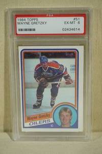 lot 11 image: 1984 Topps Wayne Gretzky #51 - PSA 6 EX-MT