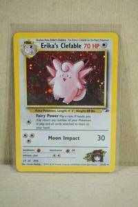 lot 29 image: Erikas Clefable 3132 Gym Heroes Red Number Hologram Pokemon Card