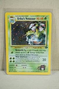lot 30 image: Erikas Venusaur 4132 Gym Challenge Red Number Hologram Pokemon Card