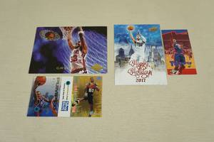 lot 53 image: Large Format Basketball Cards - Hill, Simmons, Robinson