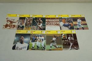 lot 54 image: 1977 Edition Rencontre Italian Baseball Cards - Bench, DiMaggio, Ruth, Mantle