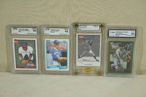 lot 58 image: 4 Graded Cards - Seaver, Olerud, Adams, Johnson