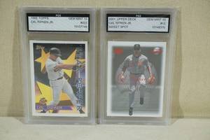 lot 60 image: 2 Graded Cal Ripken Jr Cards - 19962001