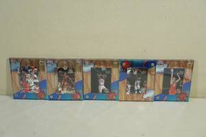 lot 62 image: Topps NBA Stars Basketball Cards in Extra Large Decorative Holders - Bird, Ewing