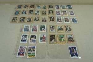 lot 64 image: Topps Mini Baseball Cards in Binder Pages
