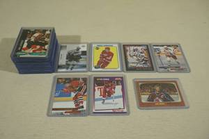 lot 99 image: Hockey Cards - Lindros, Sakic, Jagr, Fedorov, Roenick, Yzerman