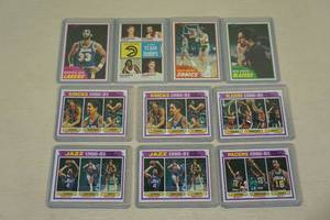 lot 122 image: 1981-82 Topps Basketball Cards - Kareem, Maravich, Leaders
