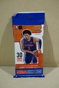 lot 137 image: HANGER Pack of 2021-22 NBA Hoops Basketball Cards