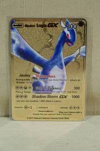 lot 149 image: Custom Metal Shadow Lugia GX Pokemon Card
